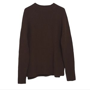 Frank & Oak Brown Fisherman Speckled Sweater